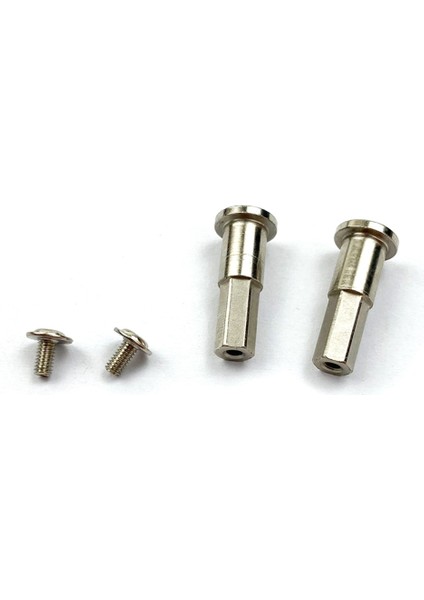 2x Wpl D12 1/10 Rc Araba Yükseltme Parçaları Metal 5mm Ön Tekerlek Göbeği Altıgen Adaptör Birleştirici ve Arka Aks Mili Adaptörü, B (Yurt Dışından) fırsatları