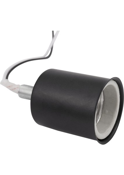 10X E27 Seramik Vida Tabanı Yuvarlak LED Ampul Lamba Soket Tutucu Adaptörü Metal Lamba Tutucu Tel Siyah (Yurt Dışından) indirimleri