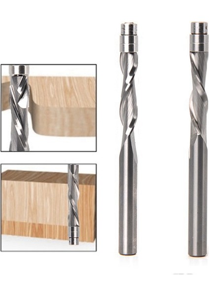 6.35MM Yukarı Dönen Kırpma Pervanesi Entegre Alaşım Kolu Rulman Profil Kırpma Ağaç Işleme Freze Aracı (Yurt Dışından)