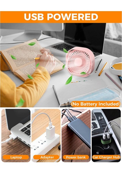 4 Inç USB Masa Fanı 3 Hız Taşınabilir Masa Küçük Soğutma 360°DÖNDÜRÜLEBILIR Sessiz Masaüstü Ev Ofis Için Pembe (Yurt Dışından) fırsatları