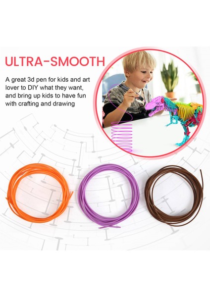 3D Baskı Kalemi Pcl Filament Yedekleri 1,75 Mm, 20 Rastgele Renk Paketi, 70 ° Düşük Erime Sıcaklığı, Çocuklar Için Hediyeler (200 Ft) (Yurt Dışından) indirimleri