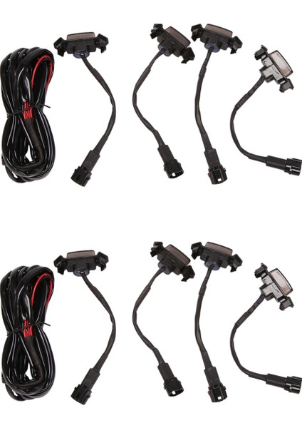 Pro Grill'li 16-Up Için 8x Füme Ön Izgara Amber LED Işık Kiti (Yurt Dışından)