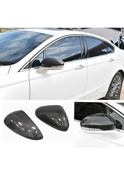 Karbon Fiber Dikiz Aynası Muhafaza Kapağı - Yan Kapı Ayna Kapağı Trim, Mondeo / 2013-2020 ile Uyumlu (Yurt Dışından) modelleri