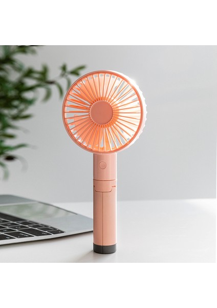 Kat El Elektrikli Mini Fan USB Şarj Edilebilir Taşınabilir Küçük Soğutucu Ev Ofis Masaüstü 3 Hız, Pembe (Yurt Dışından)