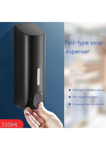 2x 350 ml Sabunluk Duvara Monte Manuel Sabunluk Banyo Duş Jeli Sıvı Şampuanlık Tutucu (Yurt Dışından)