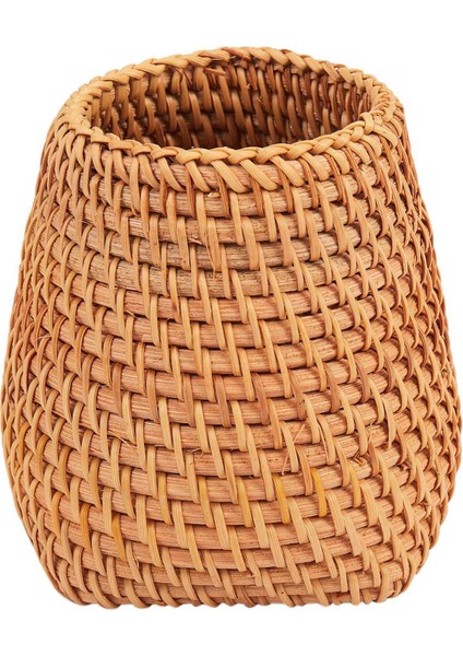 2x Rattan Çubuklarını Tüp Kürek Kaşık Kova Yemek Bıçakları Çatal Sofra Ev Saklama Sepetleri Organizatör C (Yurt Dışından)