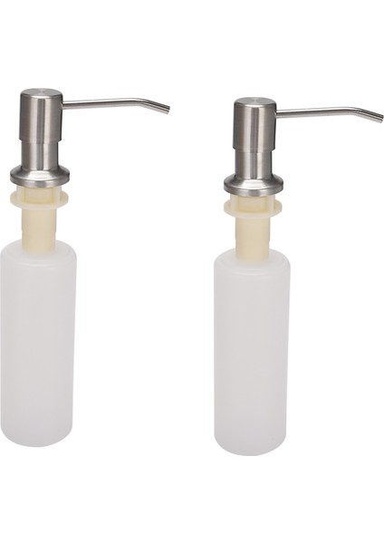 Mutfak Lavabo Için 2 Paket Sabunluk Ankastre Tasarım Lavabo Sabunluk, Şişeli Mutfak Sabunu Pompası (300ML) (Yurt Dışından)