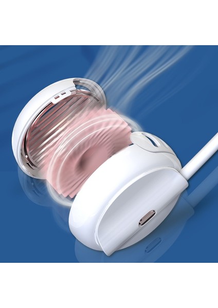 Taşınabilir Fan Eller Serbest Boyun Bandı Asılı USB Şarj Edilebilir Çift Mini Klima/soğutucu Beyaz (Yurt Dışından) indirimleri