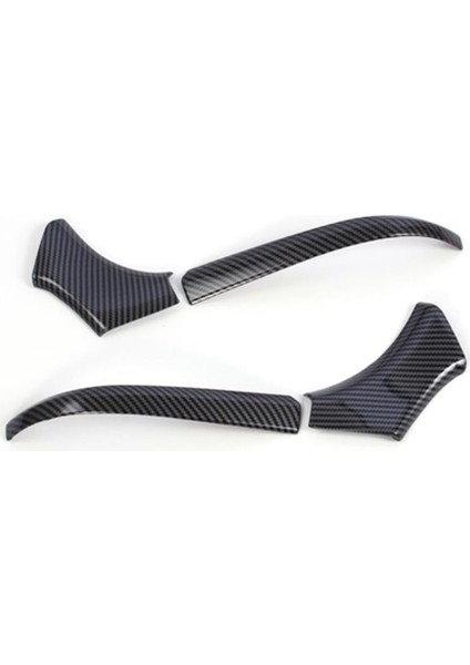 Araba Yan Kapı Dikiz Aynası Krom Çerçeve Trim Karbon Fiber Abs Dekor Venza 2020 2021 Aksesuarları ile Uyumlu, Lhd (Yurt Dışından)