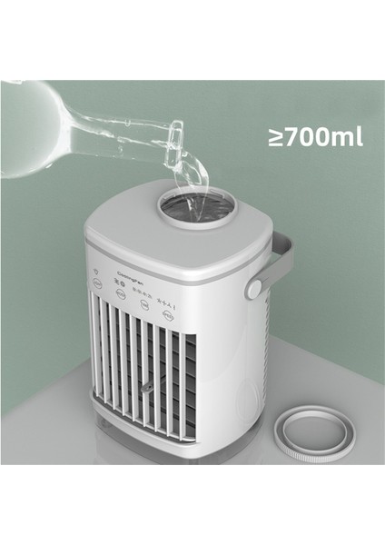 , Soğutma Fanı Mobil Mini Soğuk Klima Taşınabilir Evaporatif USB Masaüstü Nemlendirici (Yurt Dışından)