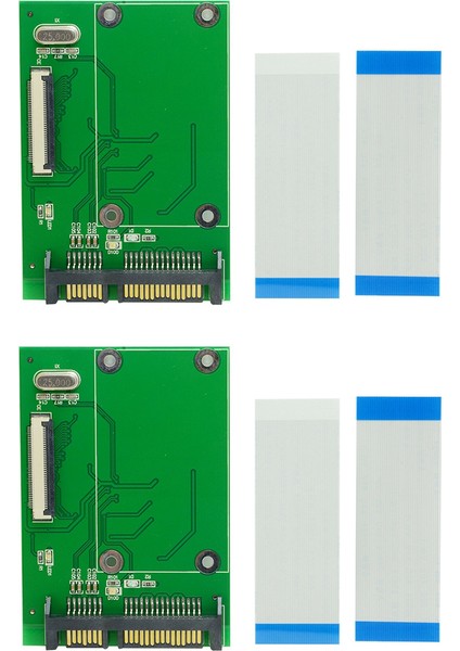 2x 1.8 Inç 40PIN Zıf/ SSD HDD Sabit Disk Sürücüsü - 7+15 22 Pin Sata Adaptör Dönüştürücü Kartı (Yurt Dışından)
