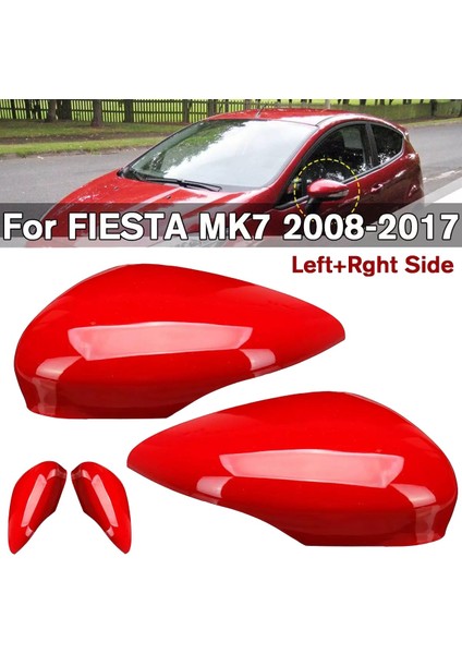 Araba Dikiz Aynası Kapağı Yan Kanat Kapak Kılıfı Fiesta Mk7 2008 - 2017 ile Uyumlu (Yurt Dışından) fiyatları