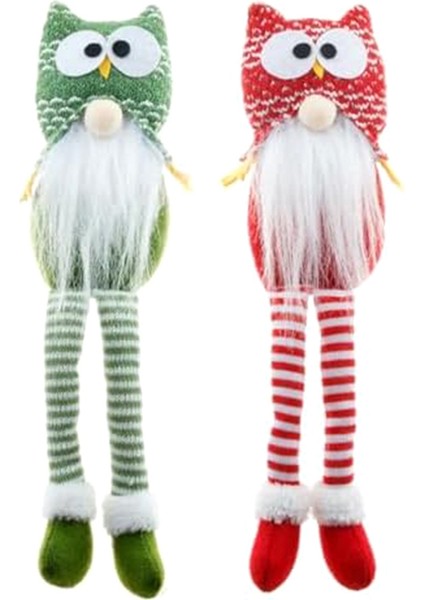 2 Adet Baykuş Gnome Süsler Örme Baykuş Gnome Süsler Karikatür Isveç Tomte Baykuş Oyuncaklar Huggable Yumuşak Yatak Için (Yurt Dışından)