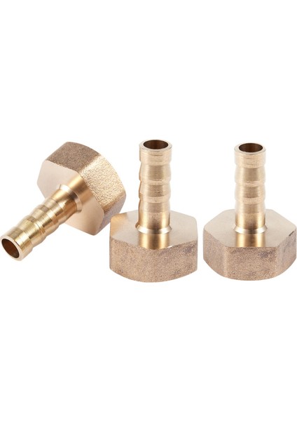 6 Adet 1/2 Bsp Dişi Dişli 8mm Hava Pnömatik Gaz Hortumu Dikenli Bağlantı Altın (Yurt Dışından) fiyatları