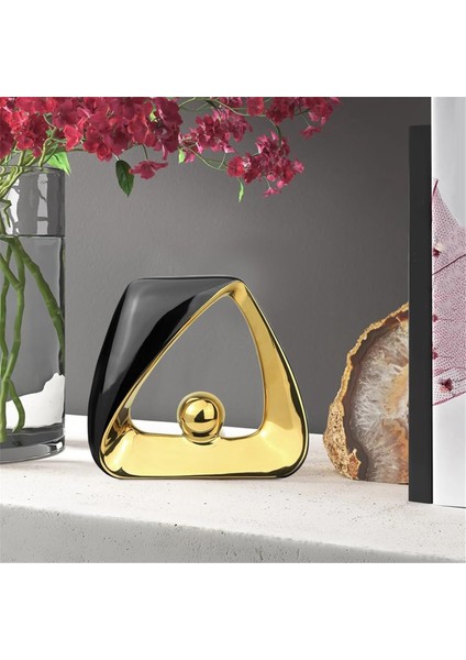 Ev Dekor Modern Heykel, Oturma Odası Için Geometrik Seramik Heykel Masa Süslemeleri Centerpiece Giriş Yolu Dekor A (Yurt Dışından)