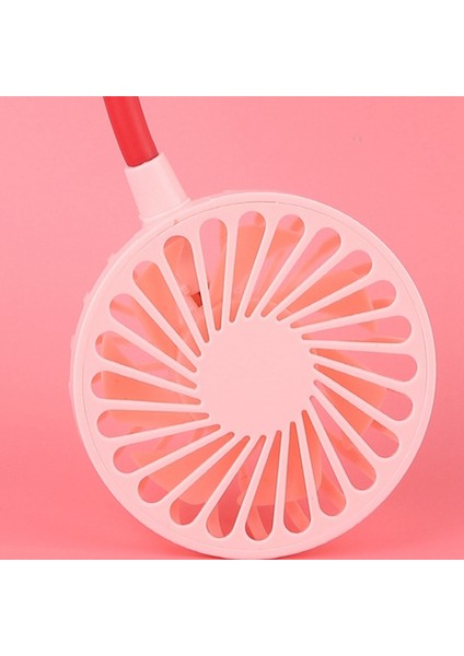 Taşınabilir Boyun Asılı Fan USB Şarj Edilebilir Eller Serbest Soğuk Soğutucu Mini Çift Kafa Ev Ofis Açık Spor, A (Yurt Dışından)