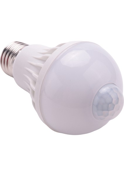 2x E27 LED Ampul Işık Hareket Sensörü Işık LED Pır Hareket Sensörü Lamba Küre Ampul Işık Lambası, 5 W (Yurt Dışından)