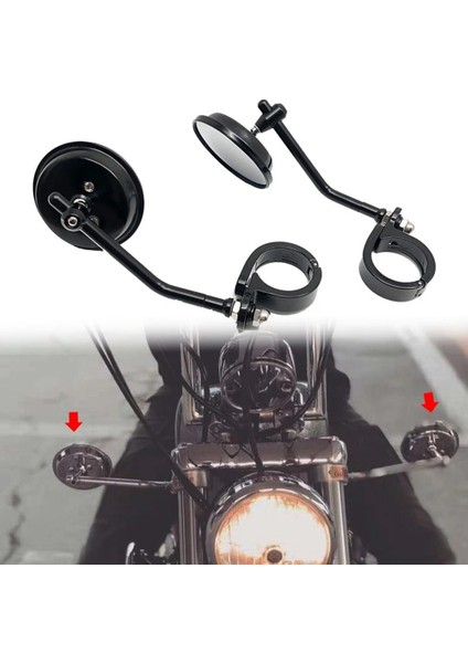 1 Çift 8mm Gümüş Motosiklet Paslanmaz Çelik Arka Görüş Aynası Klasik Retro Vintage Yuvarlak Dikiz Aynası Evrensel (Yurt Dışından) modelleri