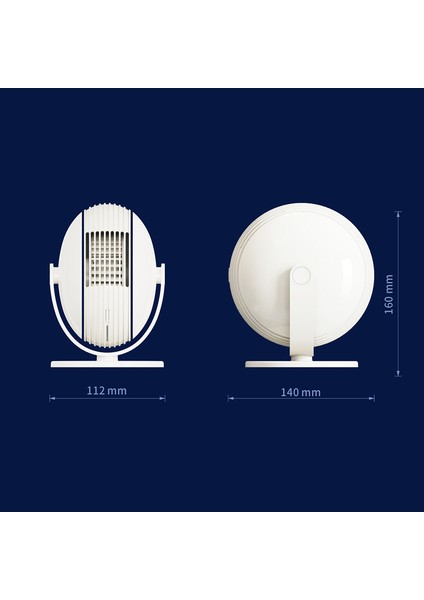 Mini USB Sessiz Fan Ofis Ev Elektrikli Dizüstü Bilgisayar Için Yan Bladeless Masa Bıçakları Taşınabilir Bilgisayar Fanı, Mavi (Yurt Dışından)