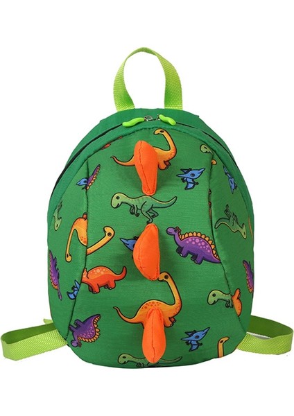 Sevimli Dinozor Sırt Çantası Yürümeye Başlayan Emniyet Kemeri Anti-Kayıp Anaokulu Bebek Sırt Çantaları Çanta 3-6 Yaşında Seyahat Ebeveyn-Çocuk Çantaları Yeşil (Yurt Dışından)