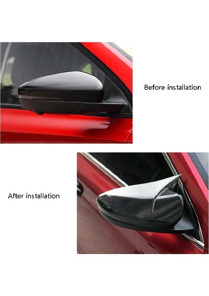 Dikiz Aynası Kapağı Mg 6 Mg6 2017-2020 ile Uyumlu Araba Yan Dikiz Aynası Kapağı Trim Dekoratif Aksesuarlar, Parlak Siyah (Yurt Dışından) modelleri