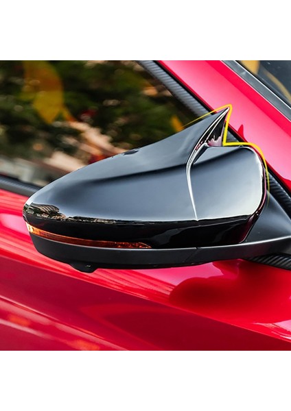 Dikiz Aynası Kapağı Mg 6 Mg6 2017-2020 ile Uyumlu Araba Yan Dikiz Aynası Kapağı Trim Dekoratif Aksesuarlar, Parlak Siyah (Yurt Dışından) fırsatları
