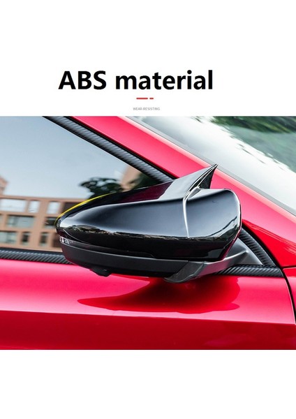 Dikiz Aynası Kapağı Mg 6 Mg6 2017-2020 ile Uyumlu Araba Yan Dikiz Aynası Kapağı Trim Dekoratif Aksesuarlar, Parlak Siyah (Yurt Dışından) indirimleri