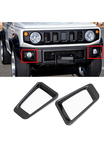 Karbon Fiber Araba Farı Koruma JB64W 2019 - 2021 Ön Sis Aydınlatma Koruması Koruyucu Çıkartmalar Trim Aksesuarları (Yurt Dışından) fiyatları