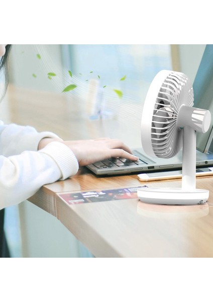 LED Işıklı Taşınabilir Masaüstü Hava Soğutma Fanı Ev Ofis Için USB Şarj Edilebilir Masa Mini Soğutucu - Yeşil (Yurt Dışından) modelleri