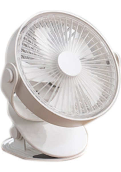 USB Şarj Edilebilir Klip Masaüstü/masa Fanı Mini Taşınabilir Kelepçe 360 Derece Dönen Vantilatör Hava Soğutucu Beyaz (Yurt Dışından) fiyatları