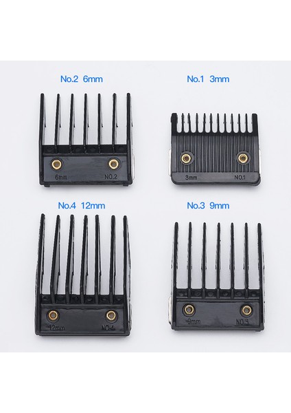 Wahl Için 4'lü Metal Destekli Kesme Kılavuzlu Tarak Seti 3mm 6mm 9mm 12MM (Yurt Dışından) modelleri