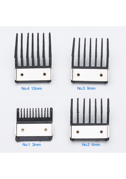 Wahl Için 4'lü Metal Destekli Kesme Kılavuzlu Tarak Seti 3mm 6mm 9mm 12MM (Yurt Dışından) fırsatları
