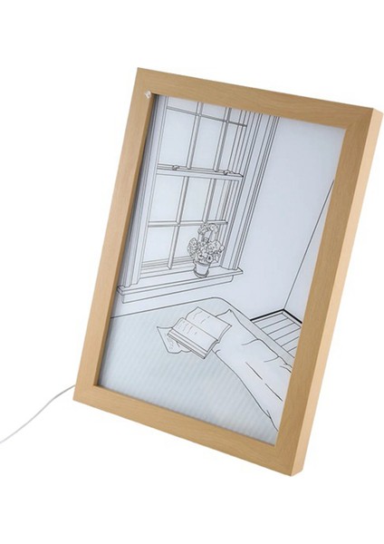 USB Başucu Işık LED Aydınlatma Boyama Sanatı Lamba Ev Dekor Güneş Boyama Gece Lambası Doğum Günü, 23X17 cm (Yurt Dışından) fırsatları