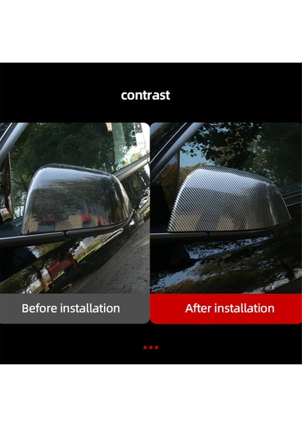 Karbon Fiber Görünümlü Dikiz Aynası Kapağı Yan Kapı Ayna Kapağı Kapağı 2021-2023 ile Uyumlu (Yurt Dışından) indirimleri