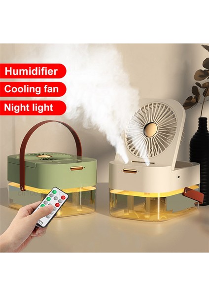 3 In1 Nemlendirici Çift Fan Taşınabilir Hava Soğutucu Yaz Hidrasyon Fan-B Için USB Masaüstü Lambası (Yurt Dışından) fiyatları