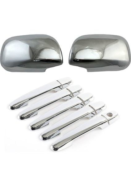 Abs Krom Yan Kanat Ayna Kapı Kolu Kapağı 2009-2012 Trim Dikiz Kalıplama ile Uyumlu (Yurt Dışından)