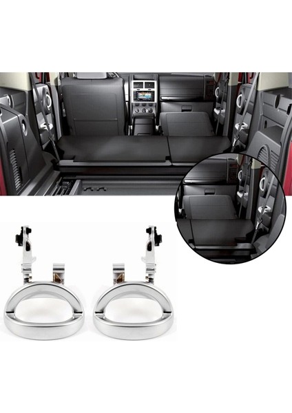Nitro 2007-2011 Için 1 Çift Araba Iç Kapı Kolu 68004828AA 68004829AA Kapı Kolu Saten Krom (Yurt Dışından)
