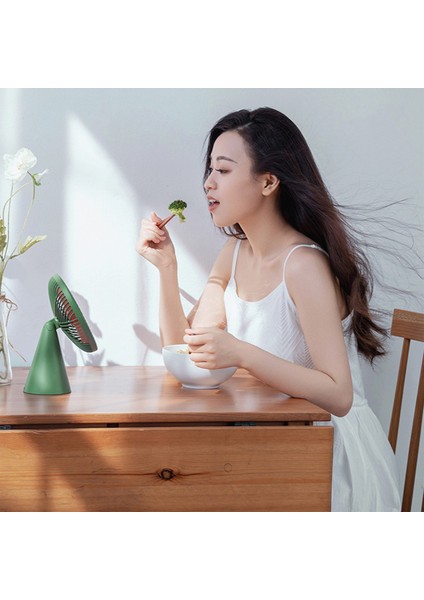 Masa Fanı, Bıçaksız Fan Küçük Masa Hava Soğutucu, Ofis Yatak Odası Için Taşınabilir Şarj Edilebilir Esinti Sessiz, Yeşil (Yurt Dışından) indirimleri