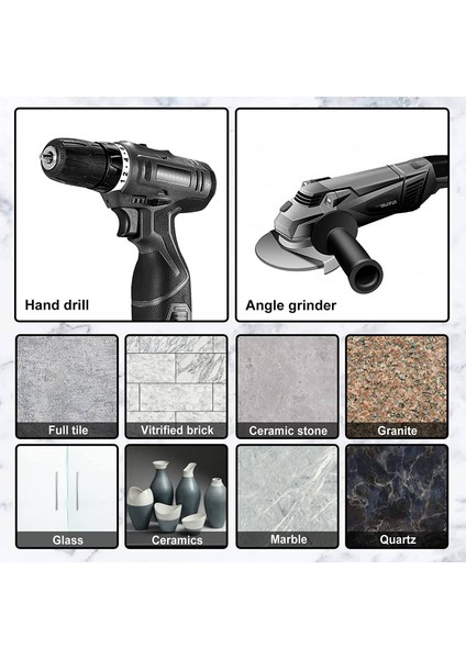 5 Adet 6mm Vakum Lehimli Elmas Kuru Matkap Uçları Delik Testere Kesici Mermer Seramik Karo Cam Elektrikli El Aletleri ile Uyumlu (Yurt Dışından) fırsatları