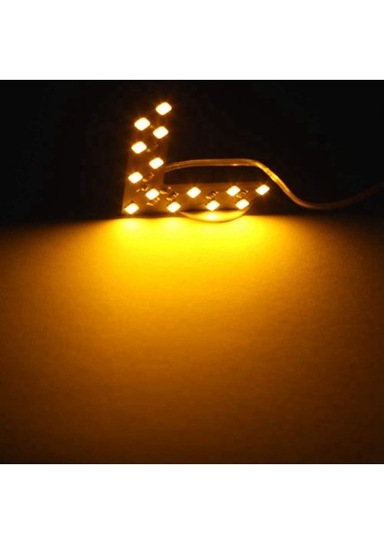 2 Adet 14 Smd Araba LED Dikiz Aynası Göstergesi Dönüş Sinyal Işığı Dikiz Aynası Lambası Araba Aksesuarları, Sarı Işık (Yurt Dışından) fırsatları