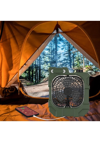 Taşınabilir Fan Şarj Edilebilir 7800 Mah Pille Çalışan Powered Fan, Yatak Odası Masa Ev Ofis Çadır Seyahat Için USB Masası (Yurt Dışından) indirimleri