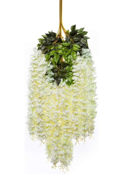Человеческие Цветы,36 Paket (43.2 Ft) Yapay Wisteria Vine Sahte Wisteria Asılı Çelenk Ipek Uzun Asılı Çalı Çiçekler Dize Parti Dekoru (Yurt Dışından)