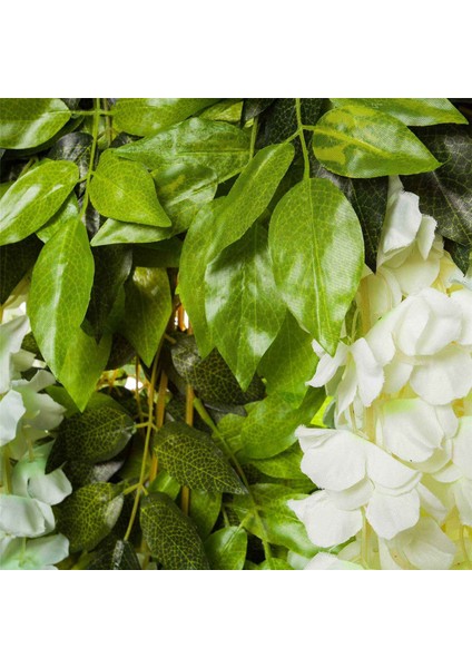 Человеческие Цветы,36 Paket (43.2 Ft) Yapay Wisteria Vine Sahte Wisteria Asılı Çelenk Ipek Uzun Asılı Çalı Çiçekler Dize Parti Dekoru (Yurt Dışından)