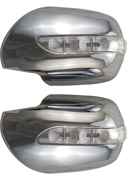 4runner Prado 2700 FJ120 2003-2009 ile Uyumlu Krom Araba LED Yan Ayna Kapağı Yan Ayna Kapağı Dış Aksesuarlar (Yurt Dışından)