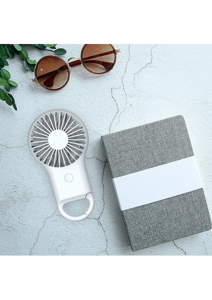 Yeni Karabina Fanlar USB Şarj El 7 Renk Işıkları ile Taşınabilir Küçük Fan Mini Hava Soğutucu Beyaz (Yurt Dışından) fırsatları