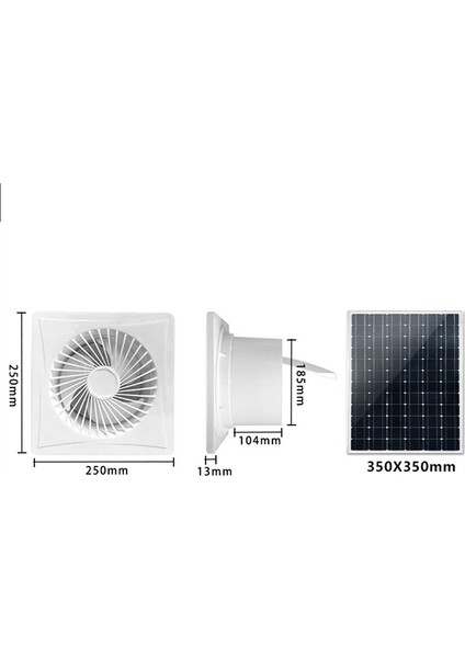 Güneş Enerjili Egzoz Fanları, Kulübe Havalandırması Için 8 Inç Fırçasız Fanlı 17W Panel, Tavuk Kümesleri, Evcil Hayvan Evleri (Yurt Dışından) modelleri