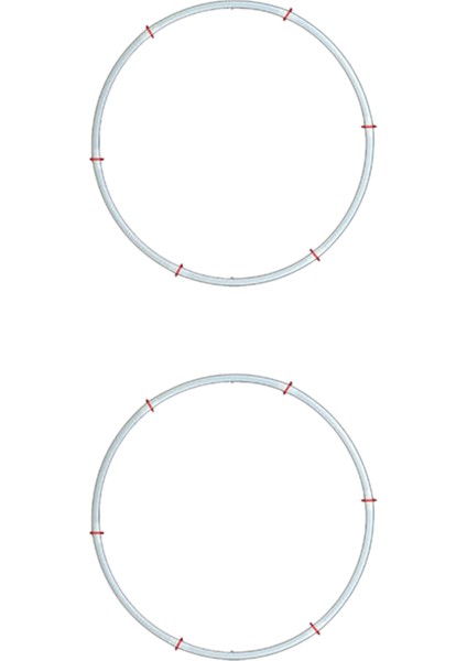 2x Büyük Balon Kemer Seti Sütun Standı Taban Çerçeve Seti Düğün Doğum Günü Partisi Dekoru 60 cm (Yurt Dışından)
