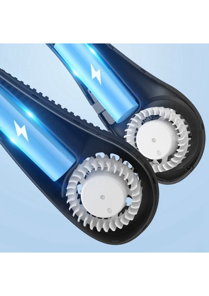 Taşınabilir Bladeless Fan Mini Boyun USB Şarj Edilebilir Dış Hava Soğutucu Için Asılı Sessiz Soğutma (Pembe) (Yurt Dışından)