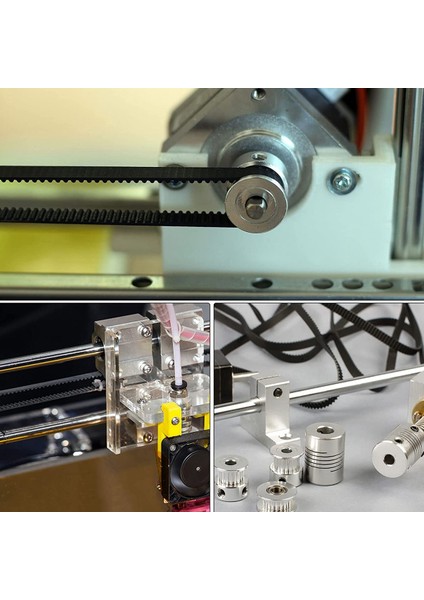 80 Diş 8mm Delik Zamanlama Kasnağı, 3D Yazıcı Kemeri Için M5 Vidalı Alüminyum Senkron Tekerlek Gümüş (Yurt Dışından) modelleri