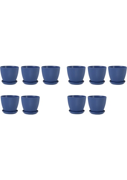 Bitkiler Için Plastik Ekici Saksılar, Drenaj Delikleri ve Tabakları ile 10 Paket 6 Inç Saksılar, Iç Mekan Dış Mekan D Için (Yurt Dışından)